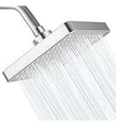Eolax High Pressure Rain Shower Head, High Flow Pressure Boosting Adjustable Rainfall Showerhead,...