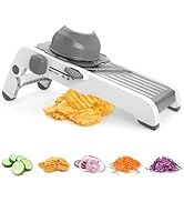 Foyucool Mandoline Slicer for Kitchen, Adjustable Stainless Steel Mandoline Food Slicer, Onion Po...
