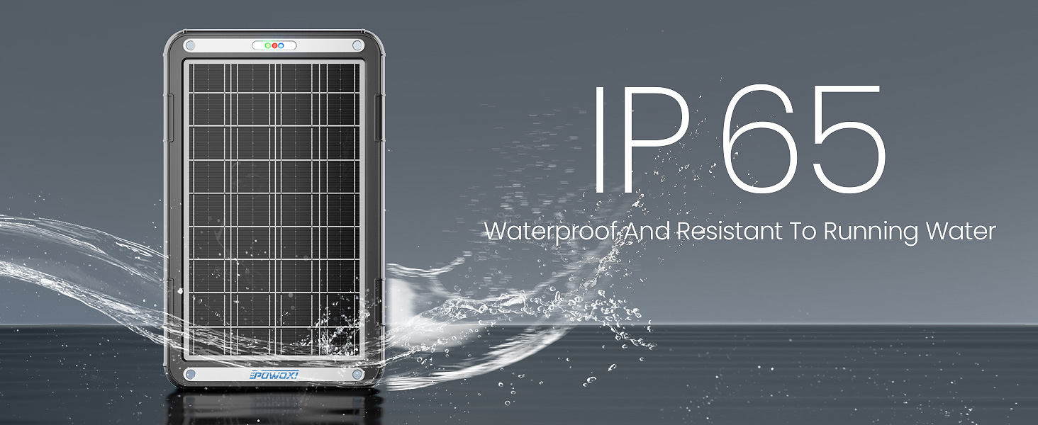 solar battery charger 12 volt waterproof