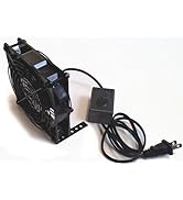 Coolerguys 120x25mm Low Speed AC Fan with Mount/Stand and Manual Speed Control Kit CGAC1225L-BC