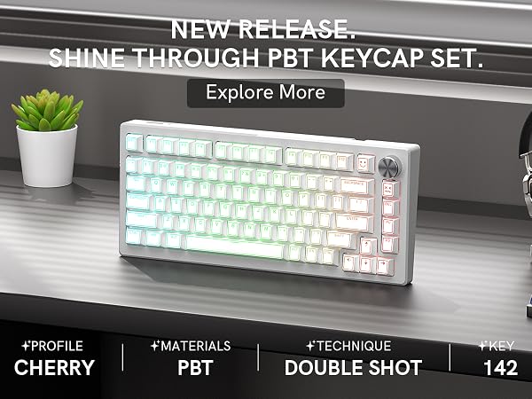 shine through keycaps