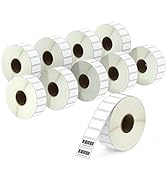 BETCKEY - 1" x 0.5" (25 mm x 13 mm) Small Labels Compatible with Zebra &amp; More Label Printer,Premi...