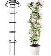 65" Garden Trellis for Climbing Plants,Mushroom Shape Top Enhanced Support Plant Trellis for Pott...