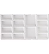 MEEDEN 14-Well Ceramic Paint Palette, Porcelain Watercolor Painting Palette, Porcelain Paint Tray...