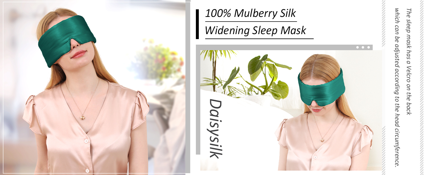 Green Silk Sleep Mask