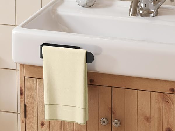 Hand Towel Bar Stick on Bathroom Sink