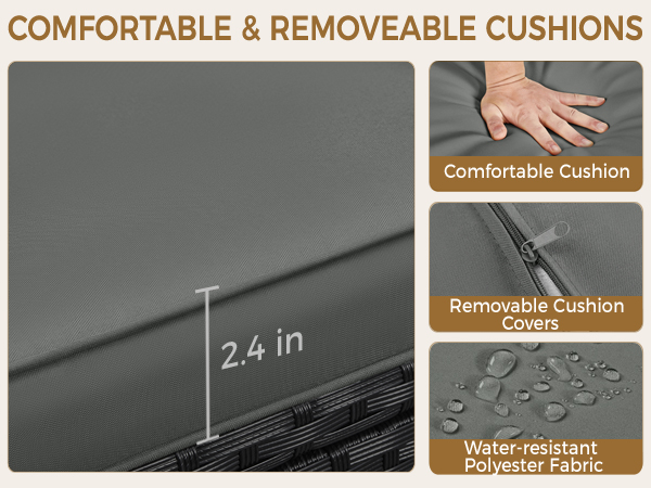 3-Piece Rattan Furniture Set