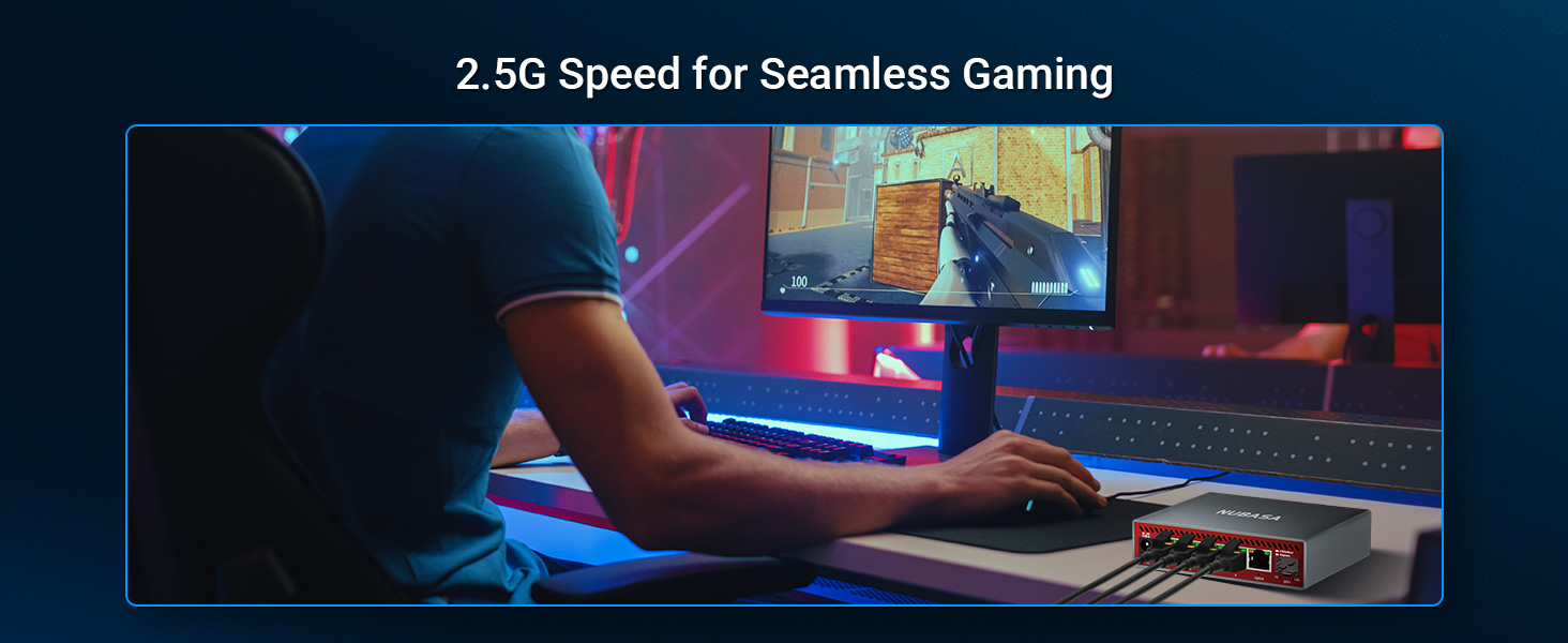 2.5 gigabit switch for Seamless gaming