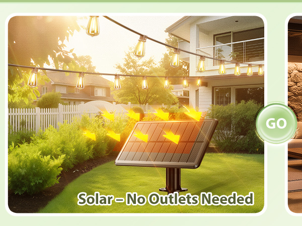 solar string lights outdoor