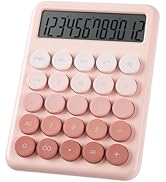 Calculator, Desk Calculators, Cute Pink Calculator, 12 Digit with Large LCD Display, Basic Standa...