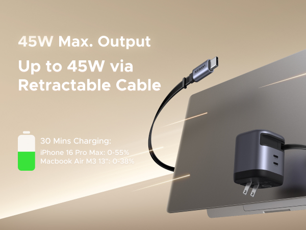 ugreen retractable charger