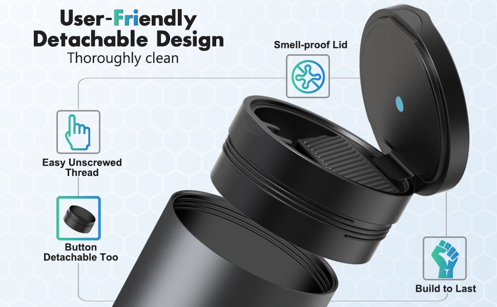 Car Ashtray with Lid