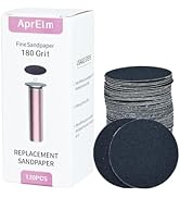 120pcs Replaceable Sandpaper for Electric Foot Callus Remover, 180 Grit Fine Sandpaper Refill Discs