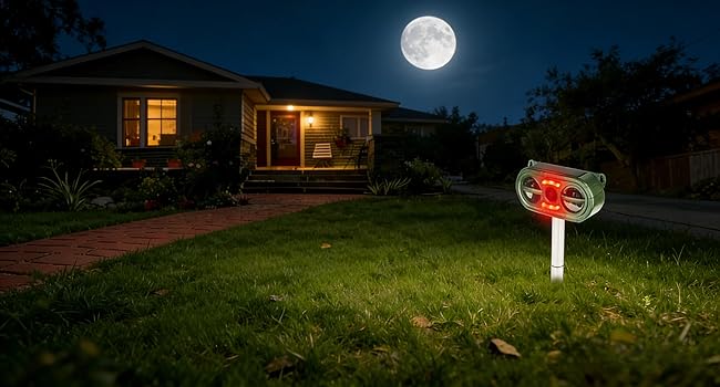 Repellent devices squirrel cat raccoon rabbit dog deterrent out of yard farm