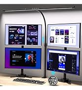 EYOCEAN Desk Lamp with Clamp, 31.5" LED Desk Lamp for Home Office, 24W Gesture Sensing Control De...