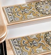 COSY HOMEER-Stair-Treads-for-Wooden-Steps Washable Indoor Stair Treads Non Slip 8" X 30" Soft Sta...