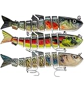 Fishing Lures Multi Jointed Fish Fishing Kits Slow Sinking Lifelike Swimbait Freshwater and Saltw...