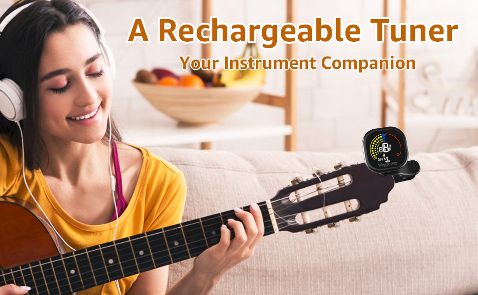 Rechargeable Guitar Tuner