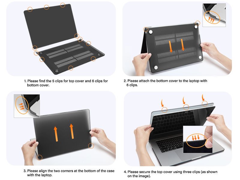 How to install the case