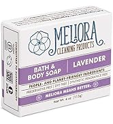 Meliora Cleaning Products Bath &amp; Body Soap Bar, Lavender