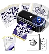 Phomemo TP31 Tattoo Stencil Printer -Mini Tattoo Printer Machine with 30pcs Transfer Paper,Small ...