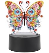 JISHSHAY Diamond Painting Night Light Diamond Art Table Lamps Gem Art LED Lights Gem Painting Des...