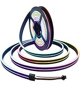 ALITOVE Neon Rope Lights Addressable RGB LED Strip WS2811 Dream Color Rainbow Programmable Digita...