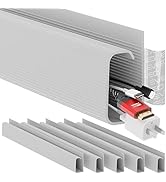 EVEO Cable Management Under Desk Kit - Under Desk Cable Management Cord Cover, Cable Hider Cord M...