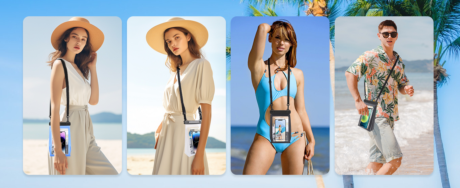 Holds phone, sunscreen, keys, sunglasses, and power bank – all essentials in one bag