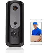 Video Doorbell,WiFi Video Doorbell Smart Camera Wireless Doorbell Camera for Tuya APP Function Wi...