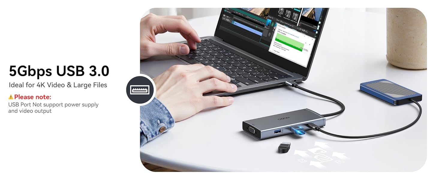 vga usb hub usb c hub docking station lenovo yoga docking station laptop docking station