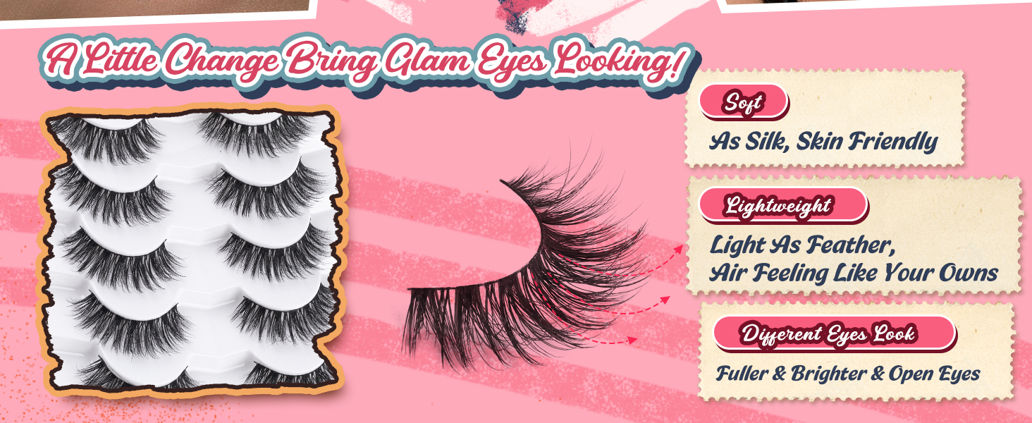 fluffy lashes fake eyelashes with thin band