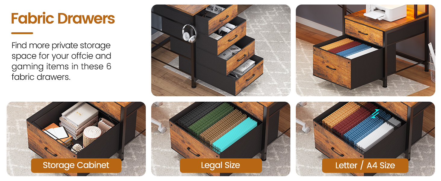 computer desk with file drawer