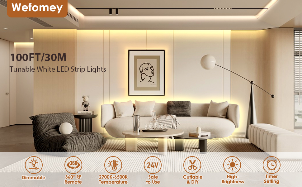 White LED Strip Lights