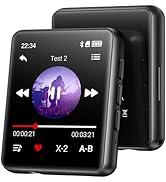 MP3 Player with Bluetooth, 128GB Music Player with 1.8in Full Touch Color Screen, Built-in Speake...