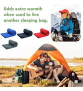 sleeping bag liner with zipper