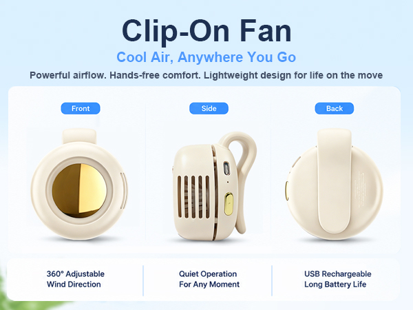 portable fan clip on