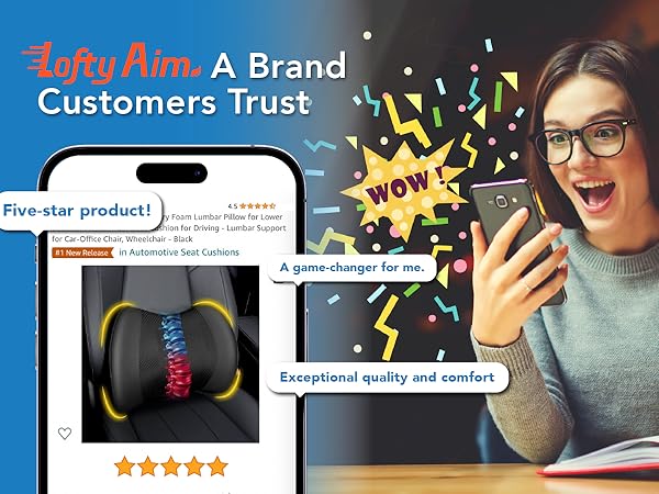 comfortabl lumbar support for car for lower back pain relef 