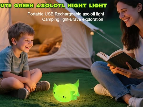 GREEN AXOLOTL LAMP -6