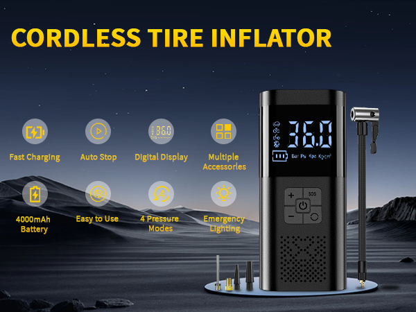 tire inflator portable air compressor