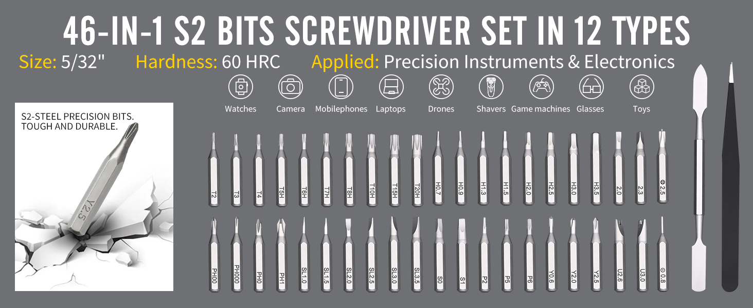 star screwdriver, pentalobe screwdriver, flathead philips screwdriver, screwdriver set magnetic tip