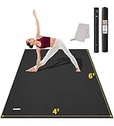 CAMBIVO Yoga Mat for Women and Men, Extra Long and Wide Exercise Mat(72"x48"/84"x30"), Large Non ...