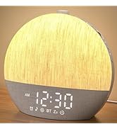 LIORQUE Sunrise Alarm Clock, Digital Alarm Clocks Bedside, 30 Sleep Sounds, Sleep Timer, Adjustab...