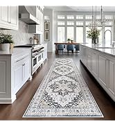Madane Runner Rug 2x8, Washable Hallway Runner Rugs, Non-Slip Low-Pile Soft Kitchen Rug Runner La...