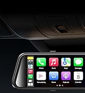 JOMISE C810 CarPlay Mirror Dash Cam Front and Rear - 2.5K Rear View Mirror Camera, HDR Night Visi...