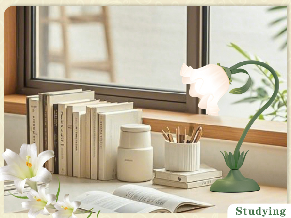 flower table lamp for studying room