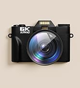 6K Digital Camera for Photography Autofocus, 64MP WiFi Vlogging Camera for YouTube Black