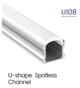 Muzata 6Pack 3.3FT/1M Excellent Spotless LED Channel with Thicker Milky White Cover No Hot Spots ...