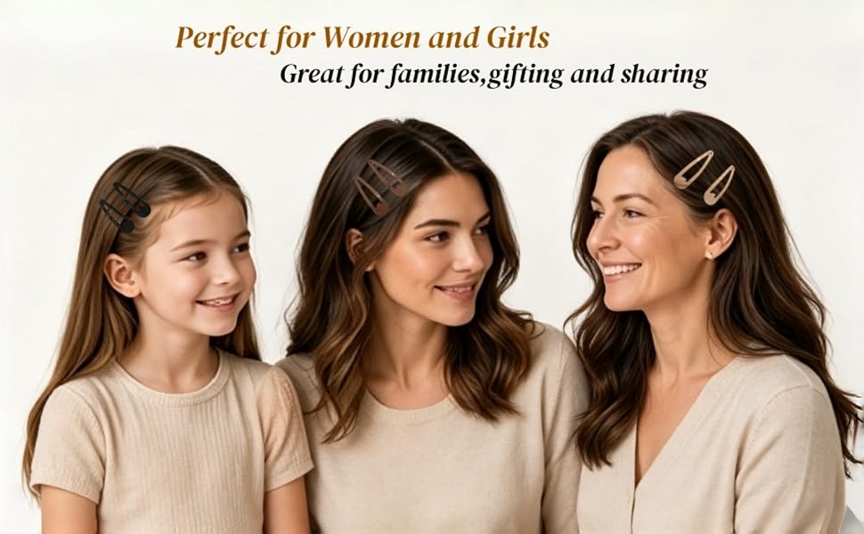 black snap clips for women