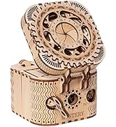 ROKR 3D Wooden Puzzle Password Box Model Kits for Adults and Teens to Build Combination Lock Mech...